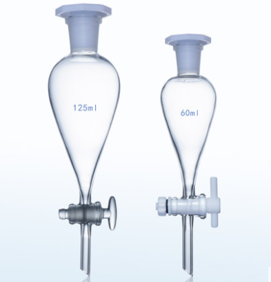 梨形分液漏斗（玻璃活塞）