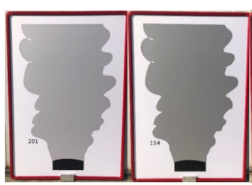 模拟标准烟羽图板