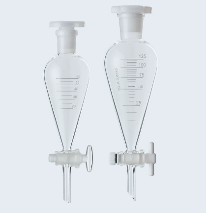 梨形分液漏斗（四氟活塞 带刻度）